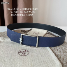 에르메스 2021 BOUCLE DE CEINTURE TUBE H & CUIR DE CEINTURE REVERSIBLE 38MM 벨트