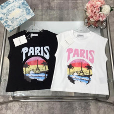 발렌시아가 PARIS 트로피칼 프린트 키즈 민소매 티셔츠 2color